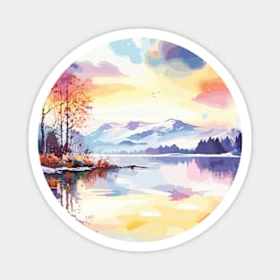 Winter Sunset Magnet